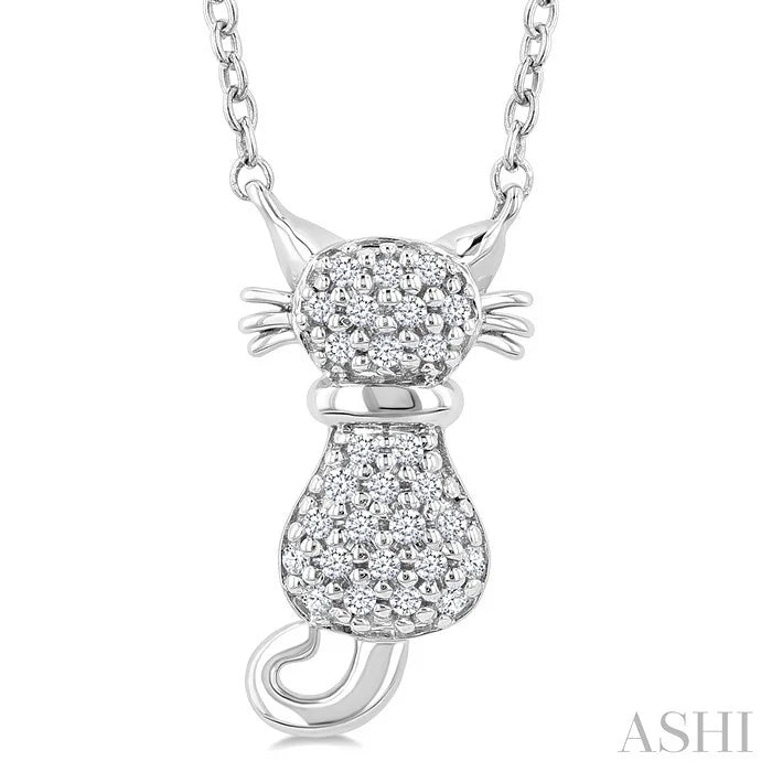 Cat Petite Diamond Fashion Pendant