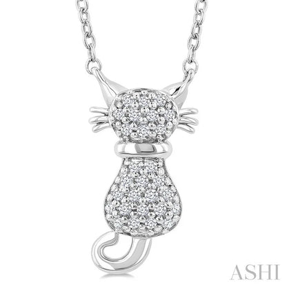 Cat Petite Diamond Fashion Pendant