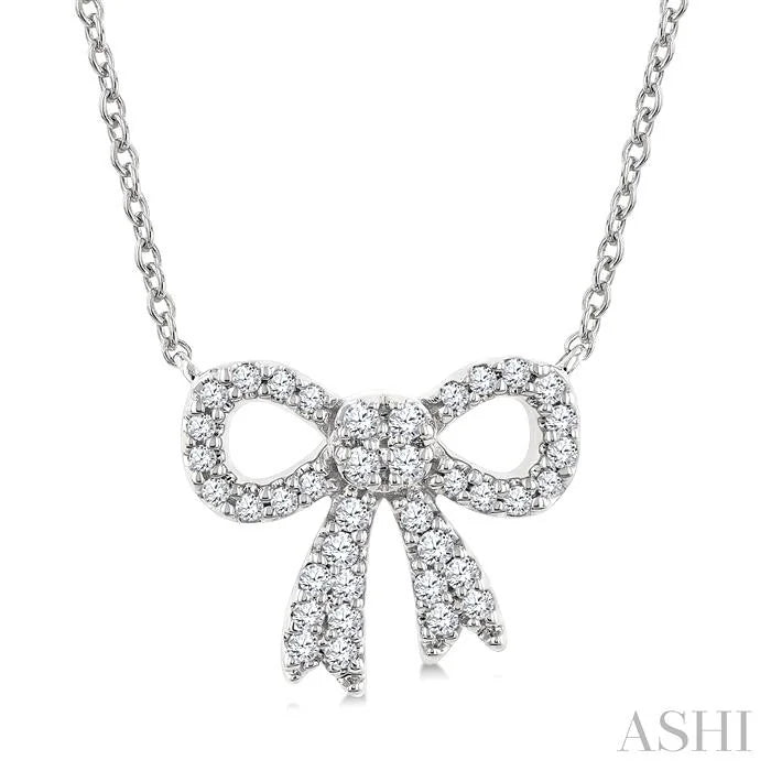 Bow Petite Diamond Fashion Pendant