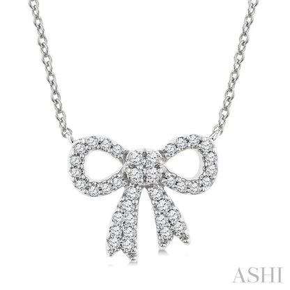 Bow Petite Diamond Fashion Pendant