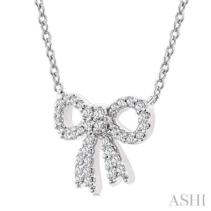 Bow Petite Diamond Fashion Pendant