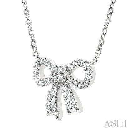 Bow Petite Diamond Fashion Pendant