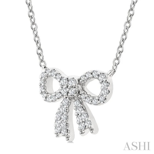 Bow Petite Diamond Fashion Pendant
