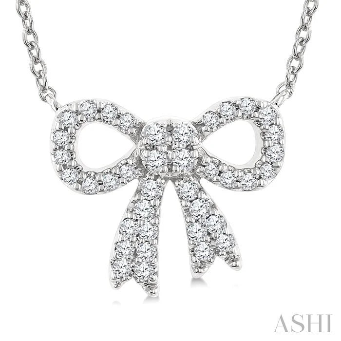 Bow Petite Diamond Fashion Pendant