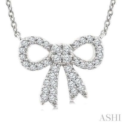 Bow Petite Diamond Fashion Pendant