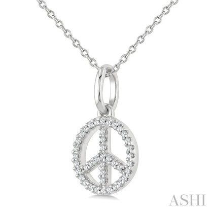 Peace Petite Diamond Fashion Pendant
