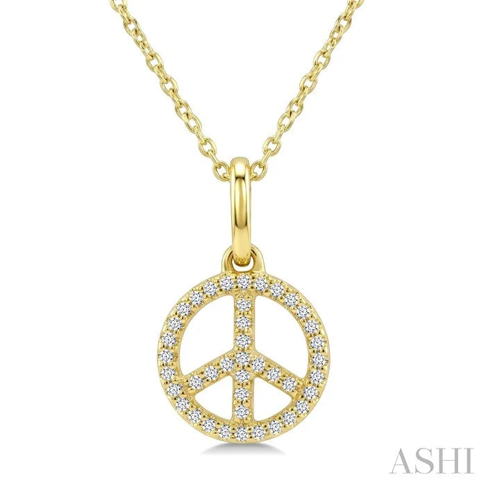 Peace Petite Diamond Fashion Pendant