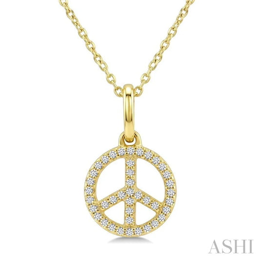 Peace Petite Diamond Fashion Pendant