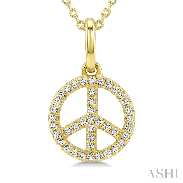 Peace Petite Diamond Fashion Pendant