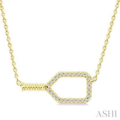 Pickleball Petite Diamond Fashion Pendant