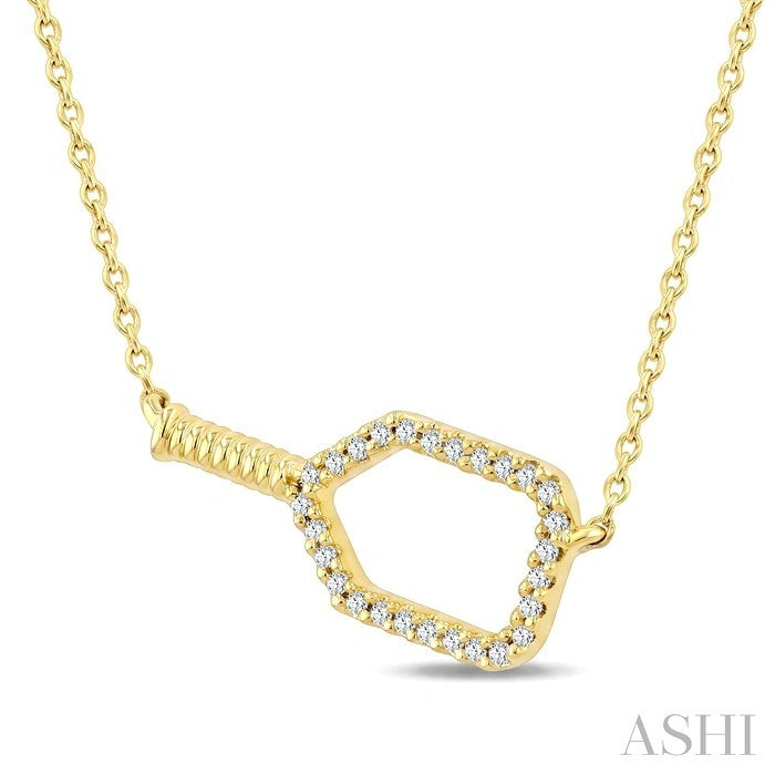 Pickleball Petite Diamond Fashion Pendant