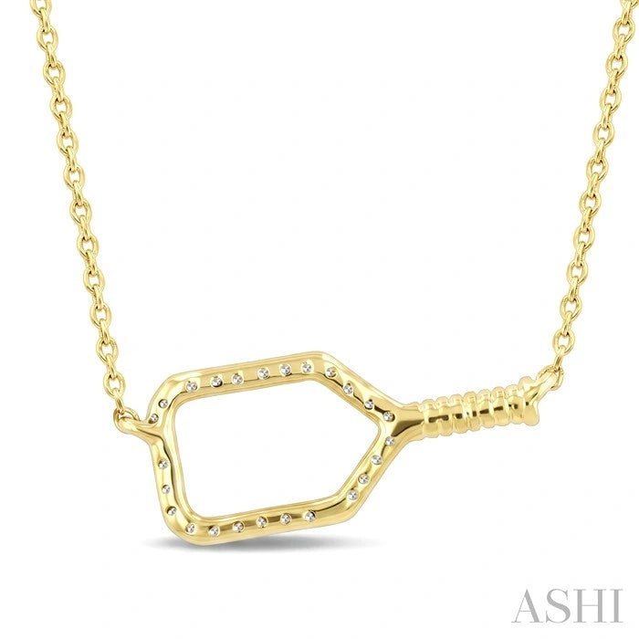 Pickleball Petite Diamond Fashion Pendant