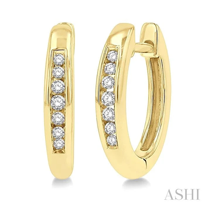 Petite Diamond Huggie Fashion Earrings