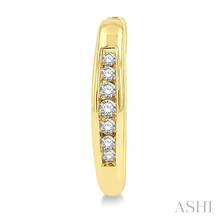 Petite Diamond Huggie Fashion Earrings