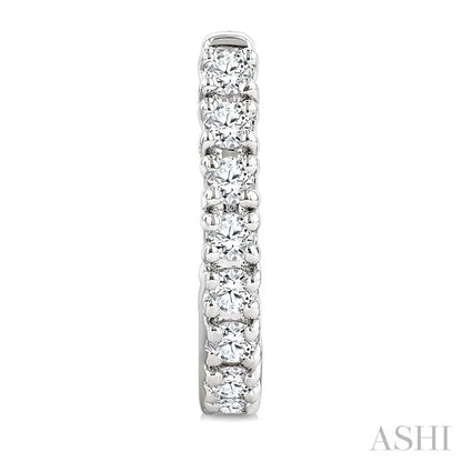 Petite Diamond Half Hoop Earrings