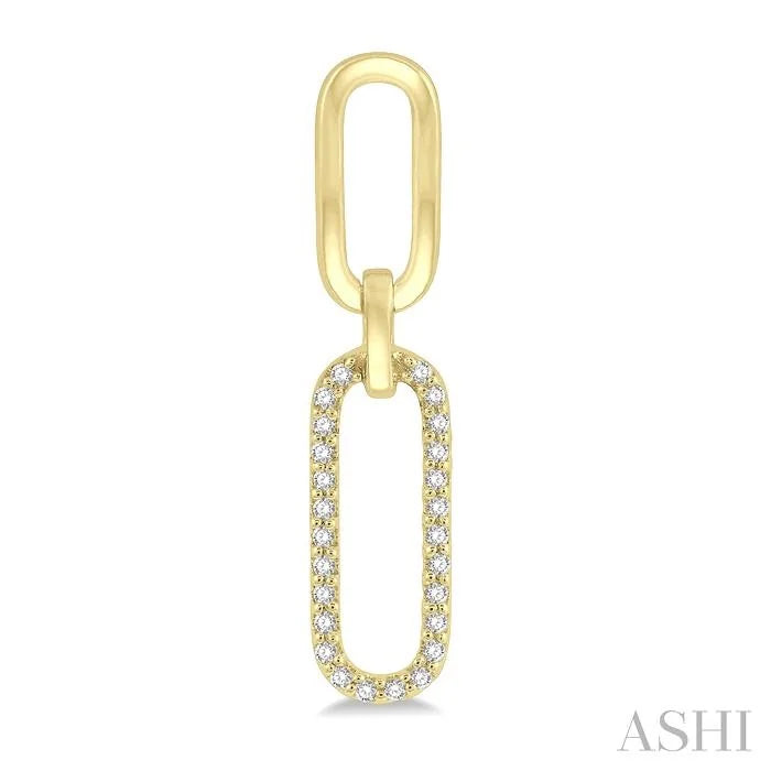 Paperclip Diamond Fashion Earrings