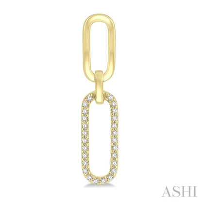 Paperclip Diamond Fashion Earrings