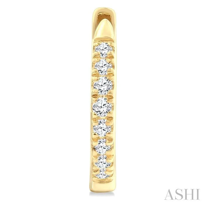 Petite Diamond Huggie Fashion Earrings