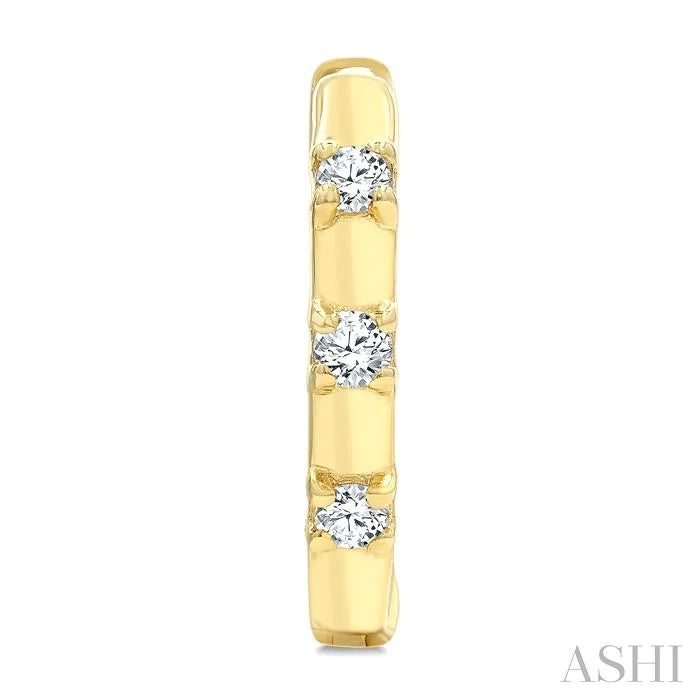 Petite Diamond Huggie Fashion Earrings