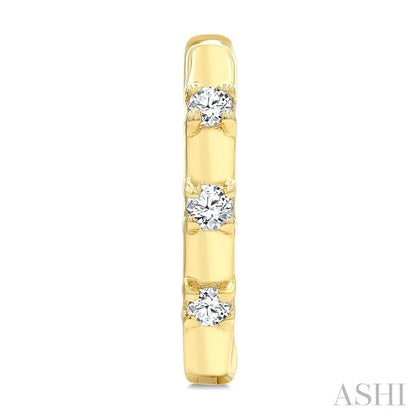 Petite Diamond Huggie Fashion Earrings
