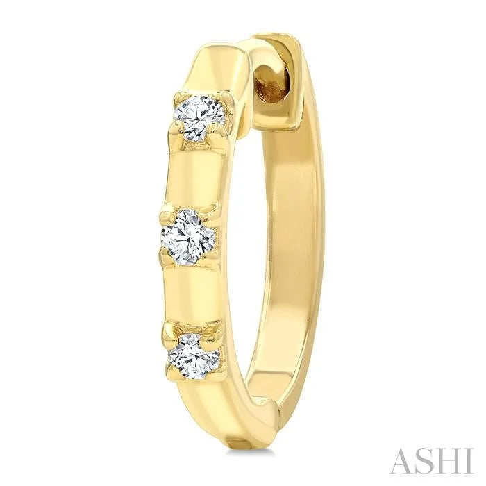 Petite Diamond Huggie Fashion Earrings