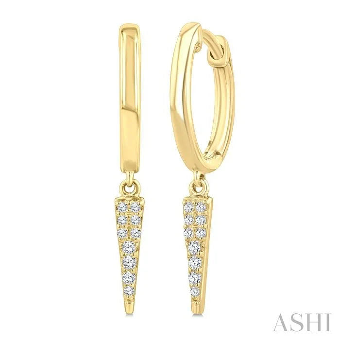 Petite Diamond Huggie Fashion Earrings