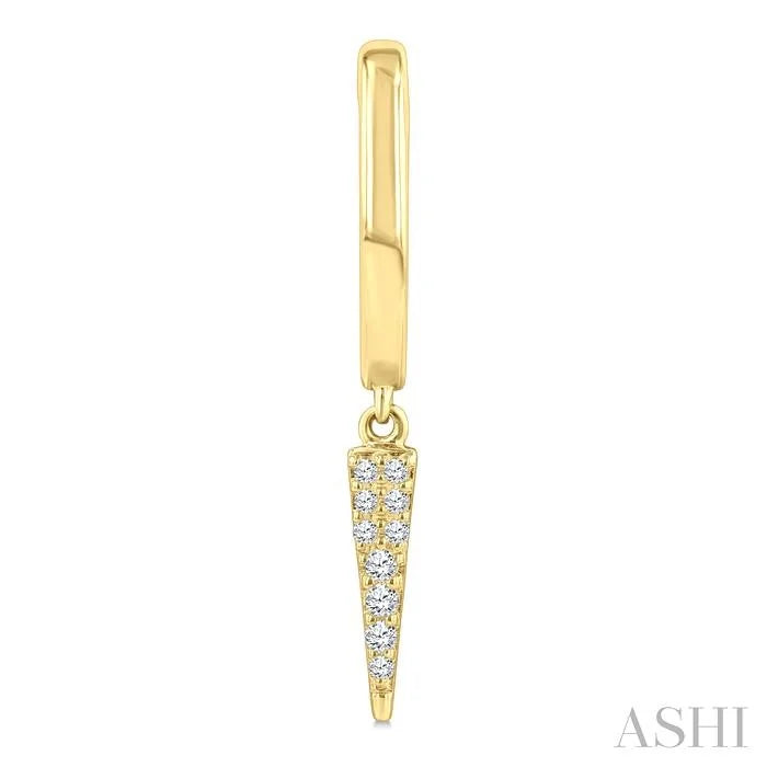Petite Diamond Huggie Fashion Earrings
