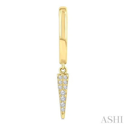 Petite Diamond Huggie Fashion Earrings