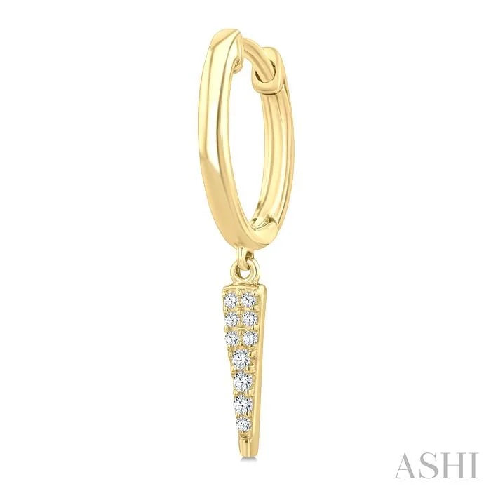 Petite Diamond Huggie Fashion Earrings