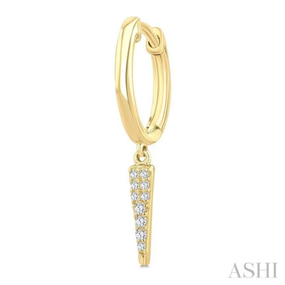Petite Diamond Huggie Fashion Earrings