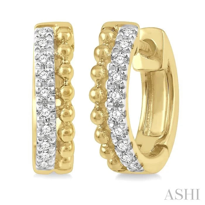 Bead Bijoux Petite Diamond Huggie Fashion Earrings