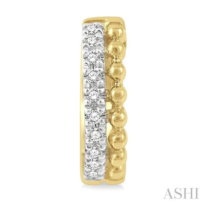 Bead Bijoux Petite Diamond Huggie Fashion Earrings