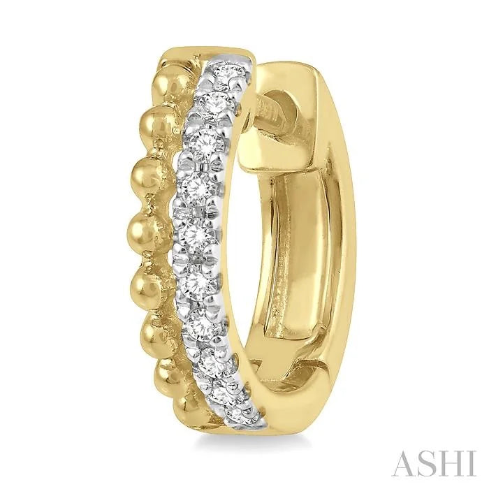 Bead Bijoux Petite Diamond Huggie Fashion Earrings