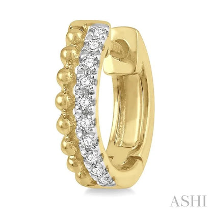 Bead Bijoux Petite Diamond Huggie Fashion Earrings