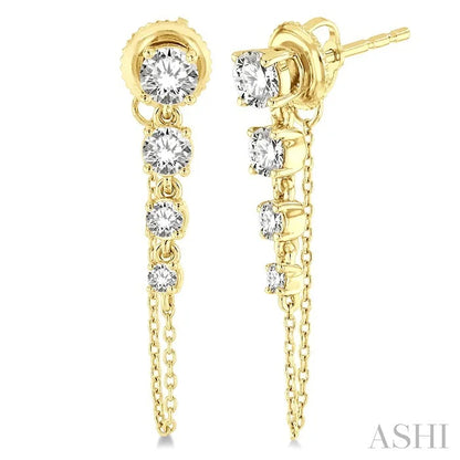 Journey Diamond Chain Earrings
