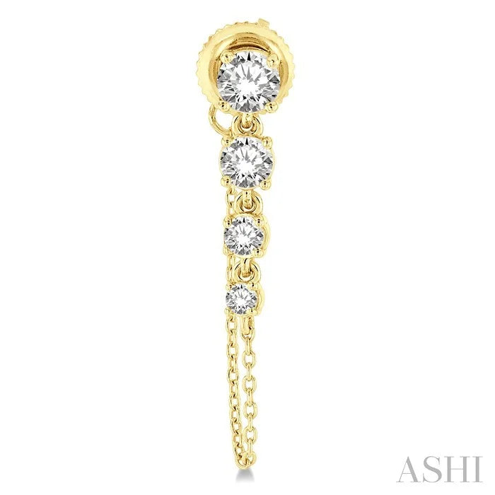 Journey Diamond Chain Earrings