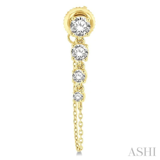 Journey Diamond Chain Earrings