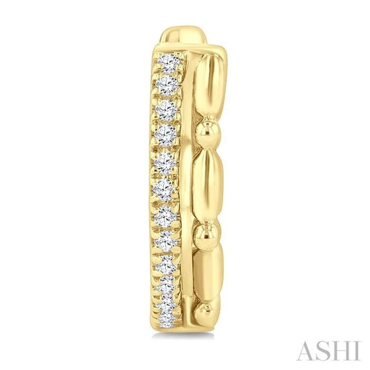 Petite Diamond Huggie Fashion Earrings