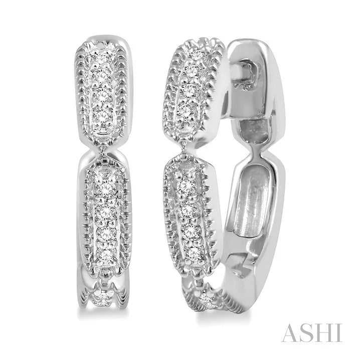 Petite Diamond Huggie Fashion Earrings