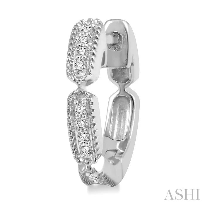 Petite Diamond Huggie Fashion Earrings