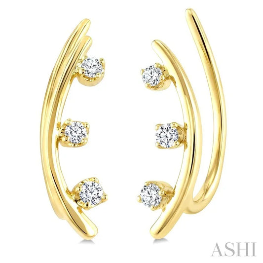 Diamond Fashion Ear Climbers
