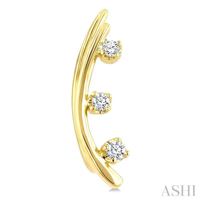 Diamond Fashion Ear Climbers