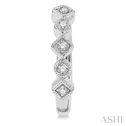 Petite Diamond Huggie Fashion Earrings