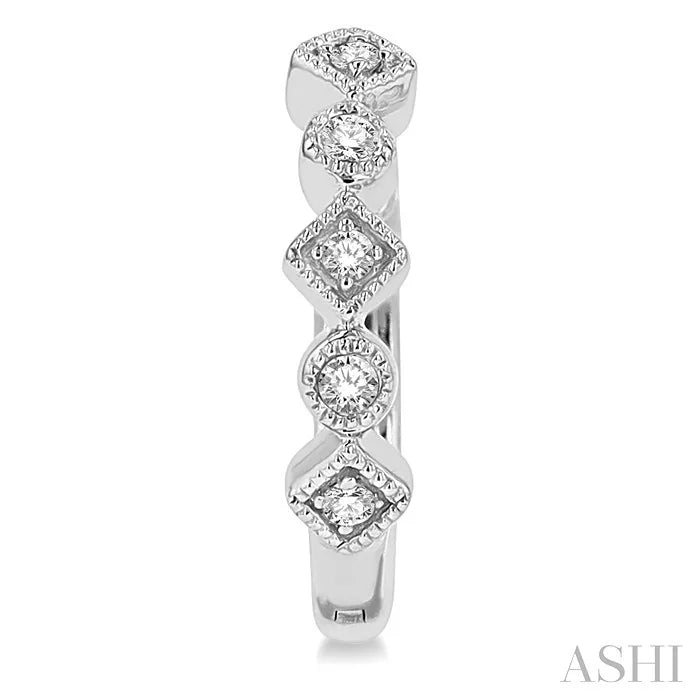 Petite Diamond Huggie Fashion Earrings