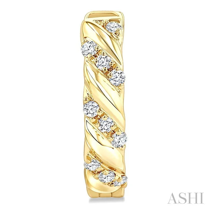 Petite Diamond Huggie Fashion Earrings