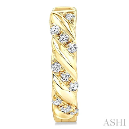 Petite Diamond Huggie Fashion Earrings