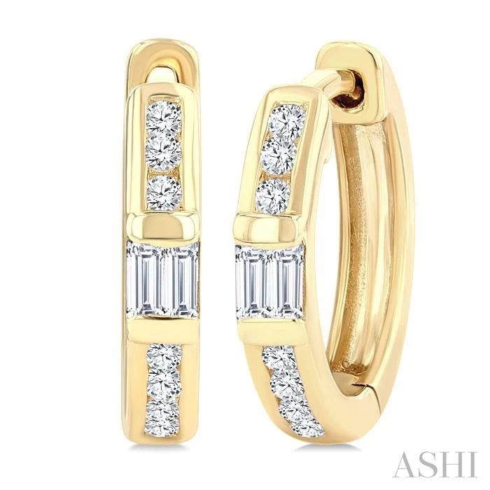 Petite Diamond Huggie Fashion Earrings