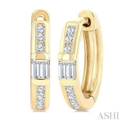 Petite Diamond Huggie Fashion Earrings