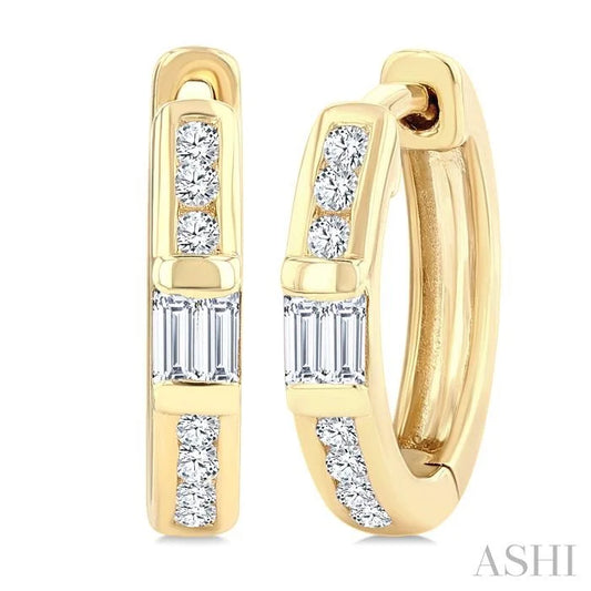 Petite Diamond Huggie Fashion Earrings