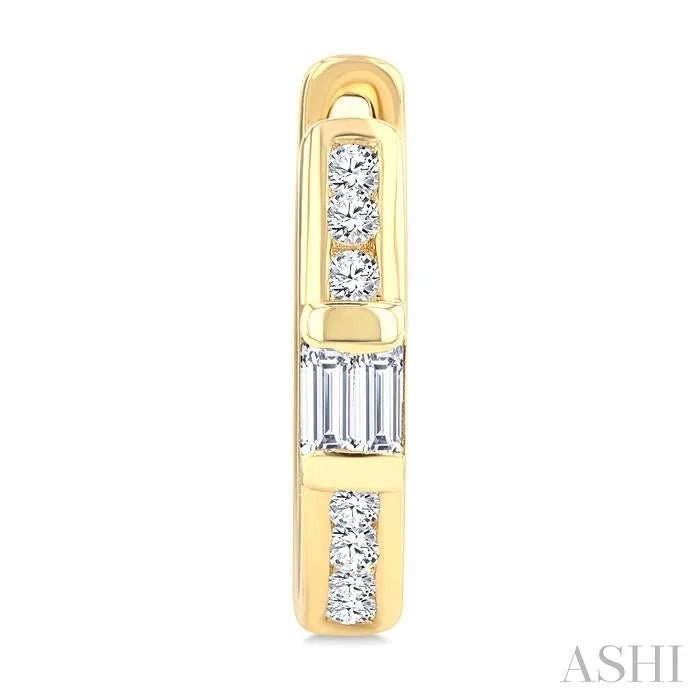 Petite Diamond Huggie Fashion Earrings